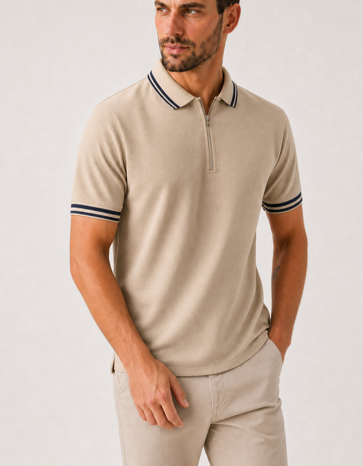 Chomba Piqué Zipped