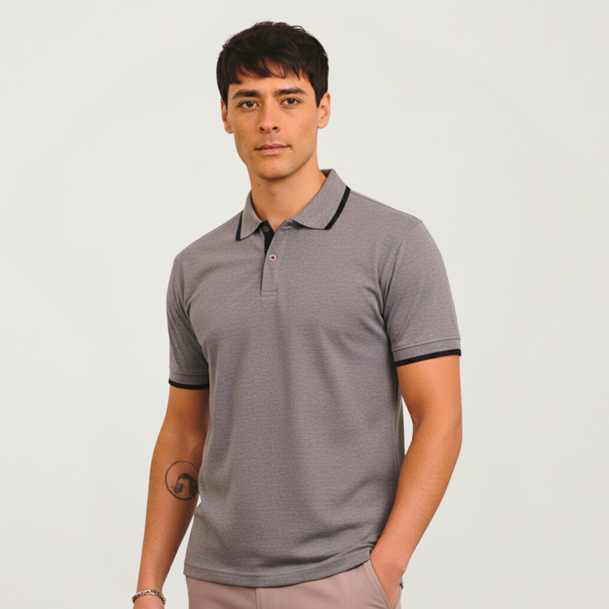 Chomba Piqué Con Vivos