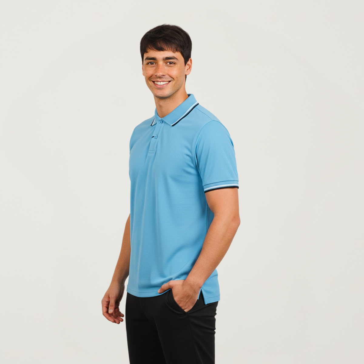 Chomba Piqué Con Vivos