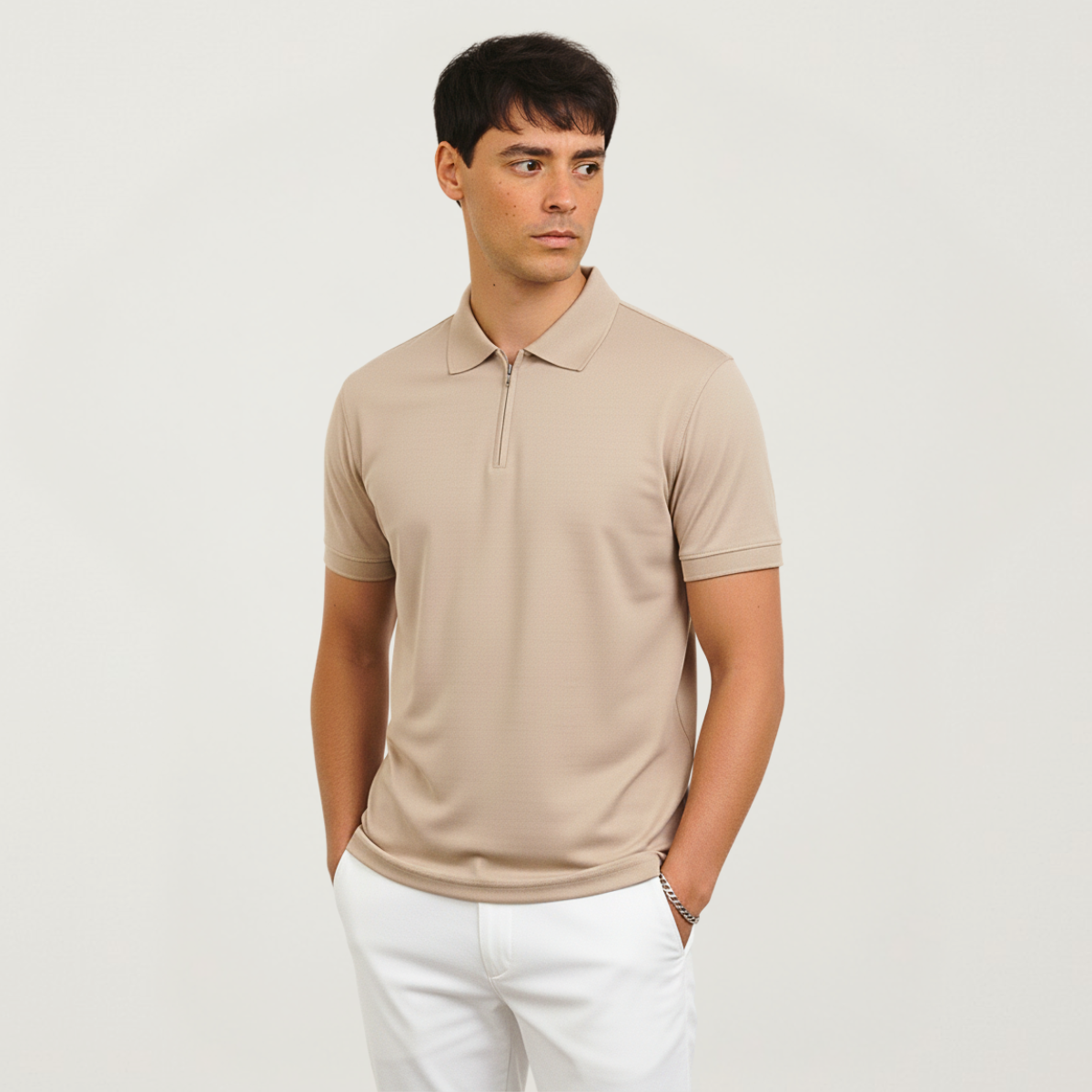 Chomba Piqué Con Cierre