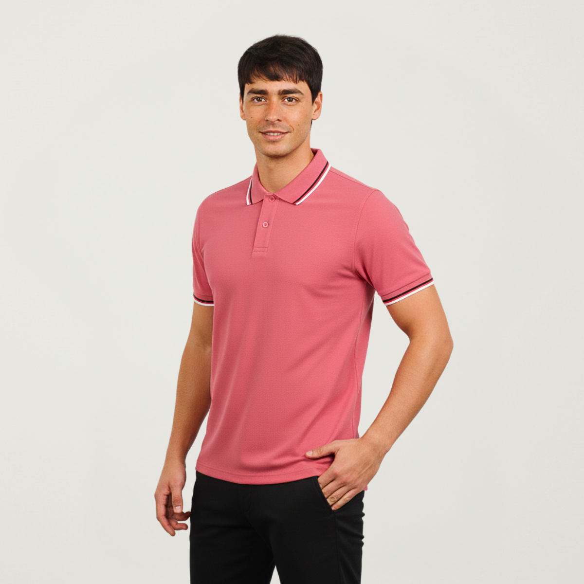 Chomba Piqué Con Vivos