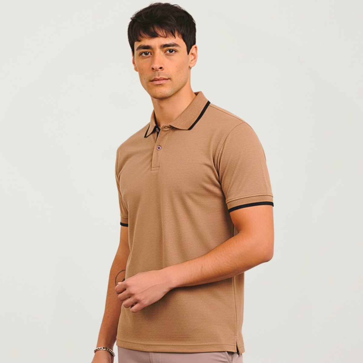 Chomba Piqué Con Vivos