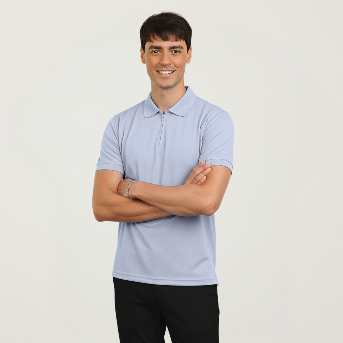 Chomba Piqué Con Cierre