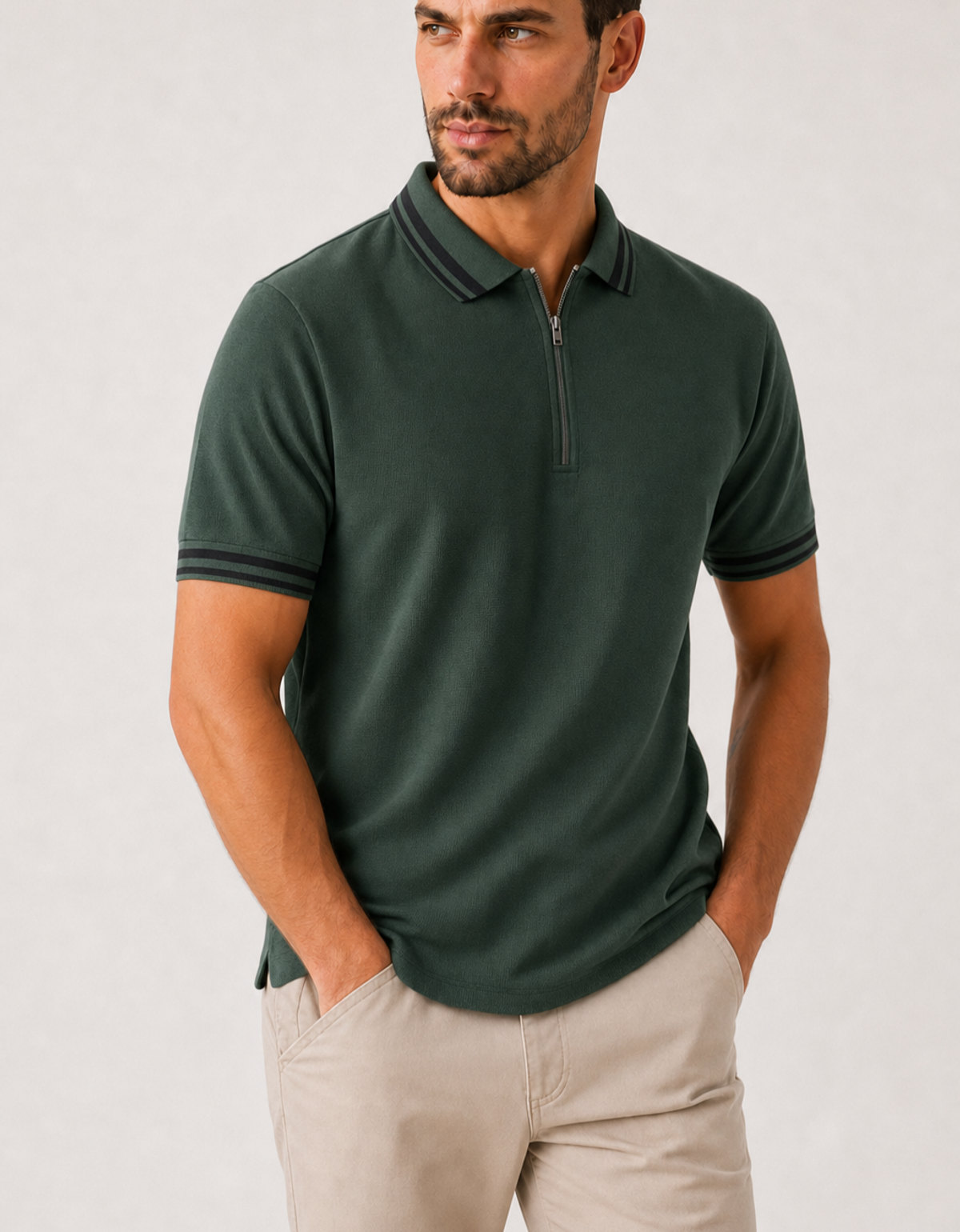 Chomba Piqué Zipped