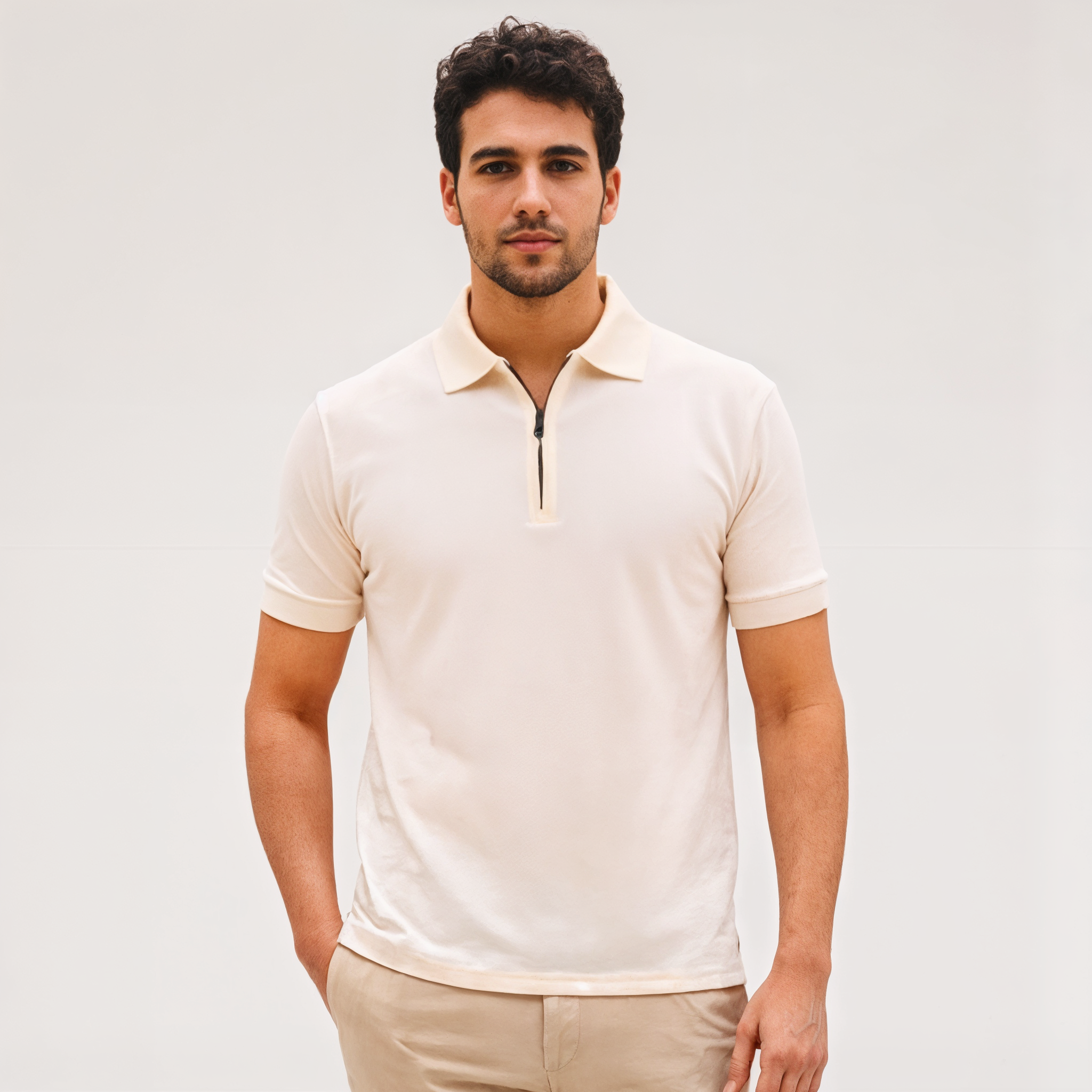 Chomba Algodón Con Cierre