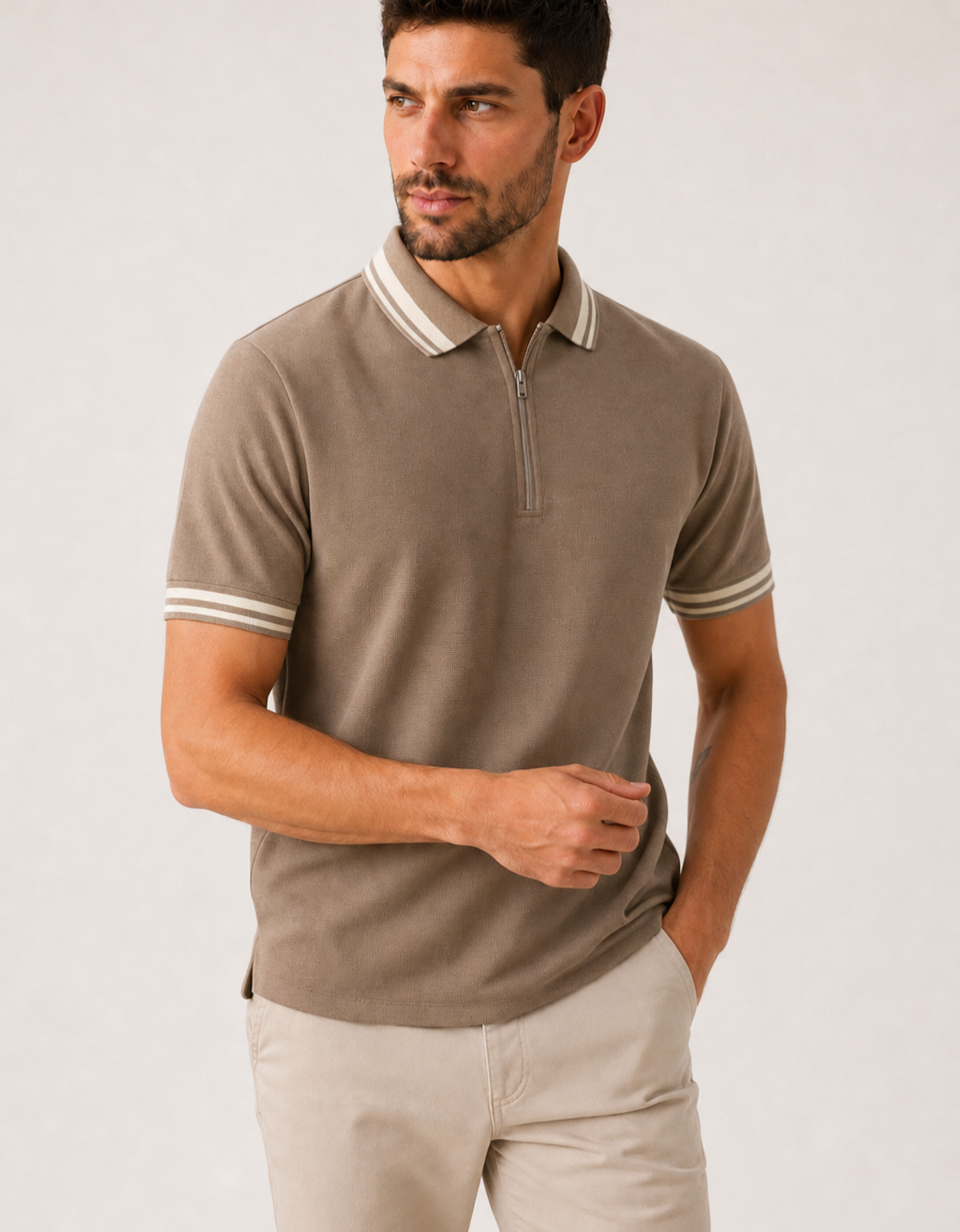 Chomba Piqué Zipped