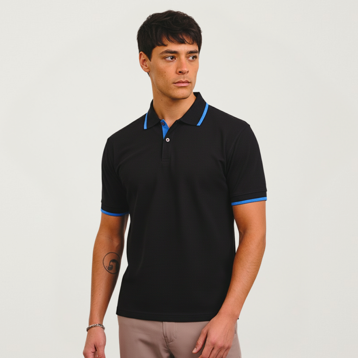 Chomba Piqué Con Vivos