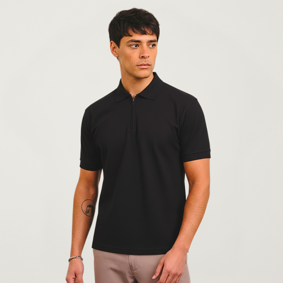 Chomba Piqué Con Cierre