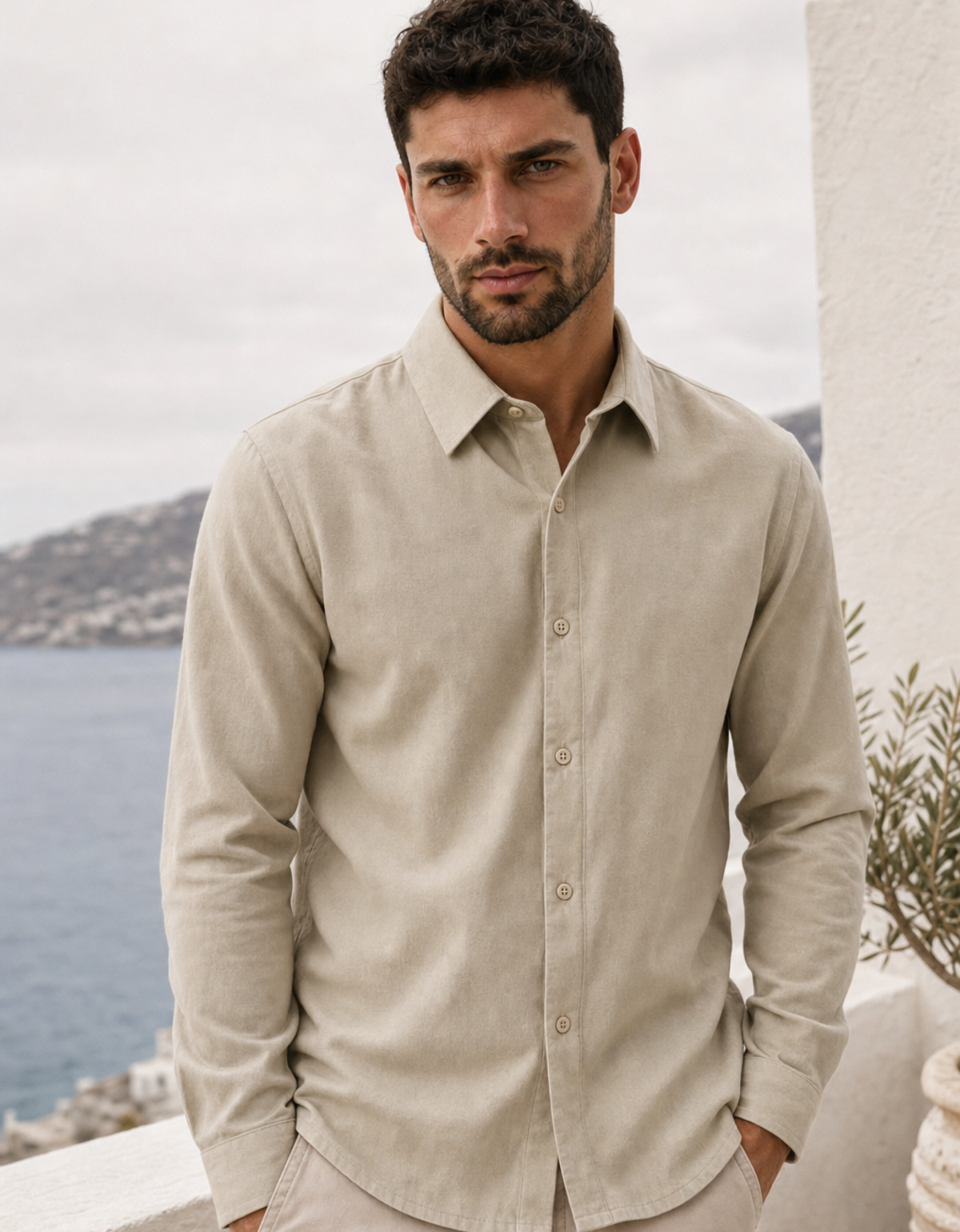 Camisa Lino Palma