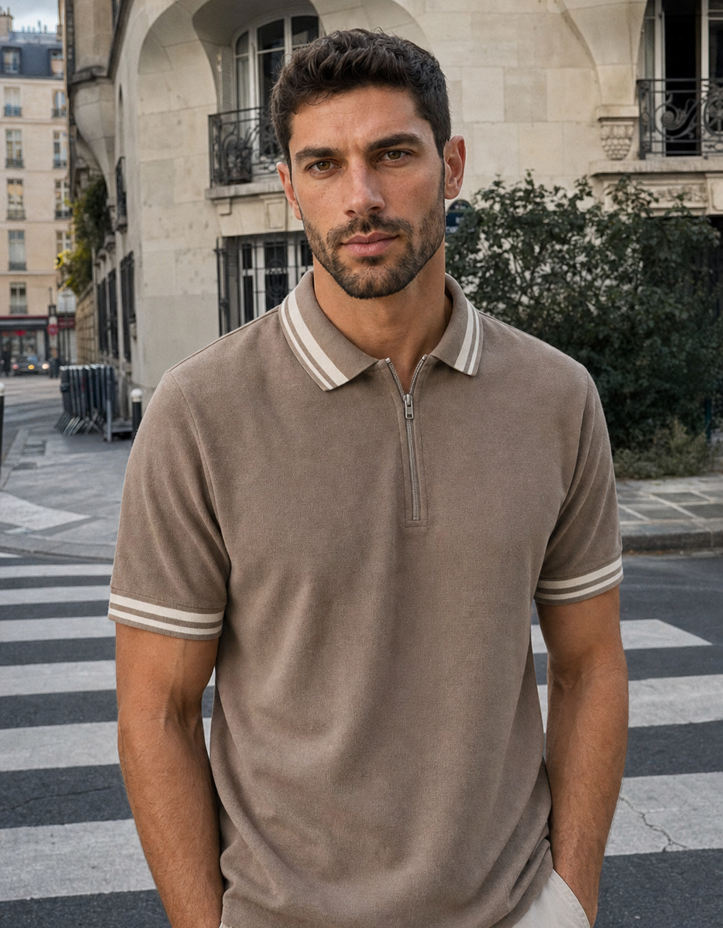 Chomba Piqué Zipped