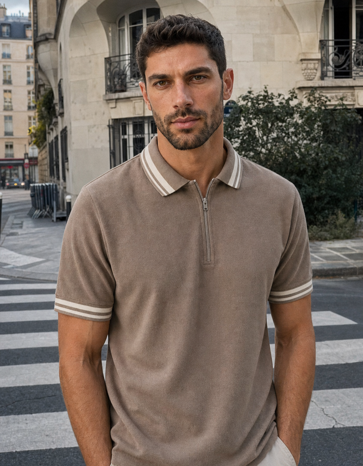 Chomba Piqué Zipped
