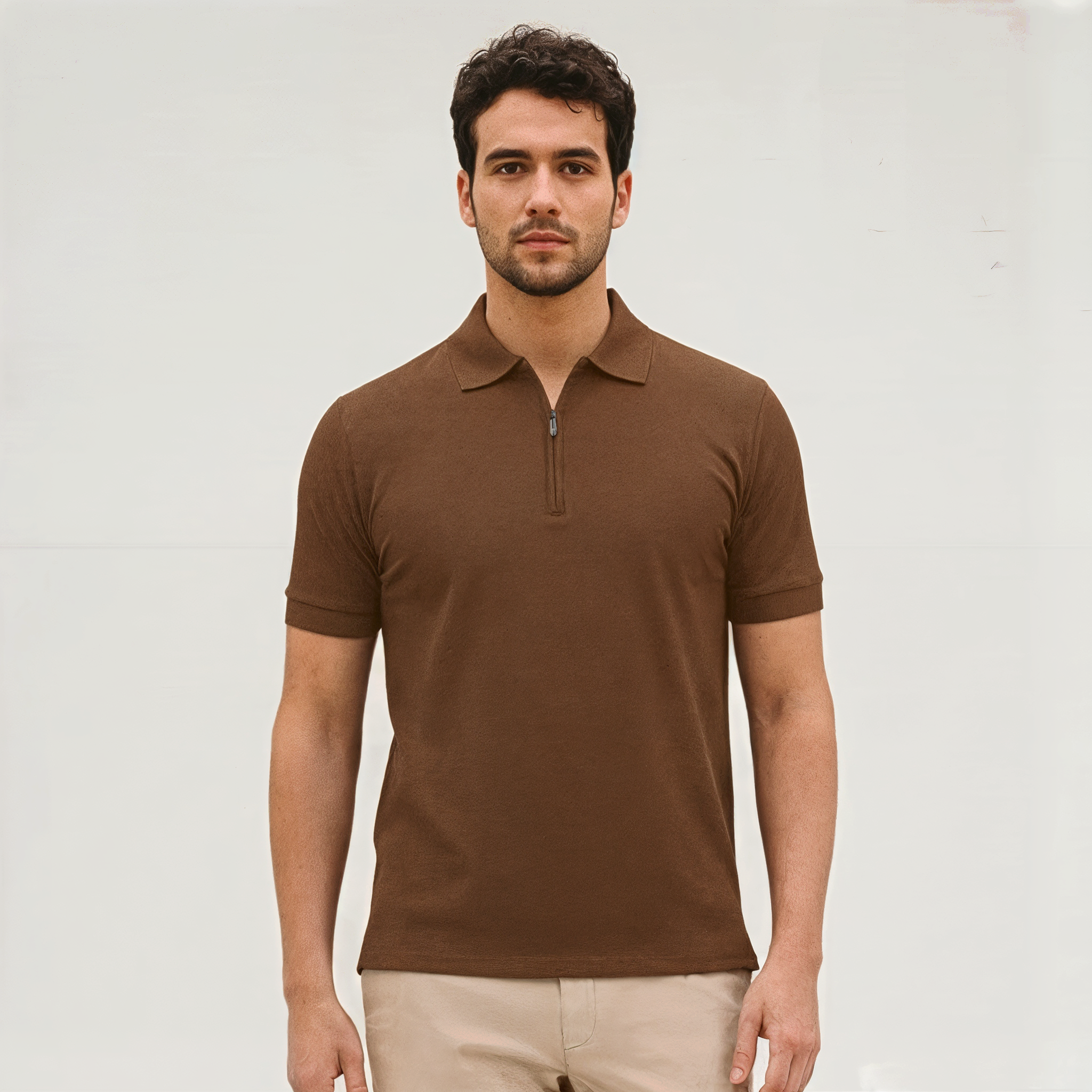 Chomba Algodón Con Cierre