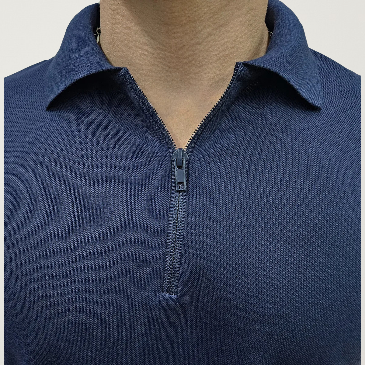 Chomba Piqué Con Cierre