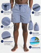 Short de Baño Striped