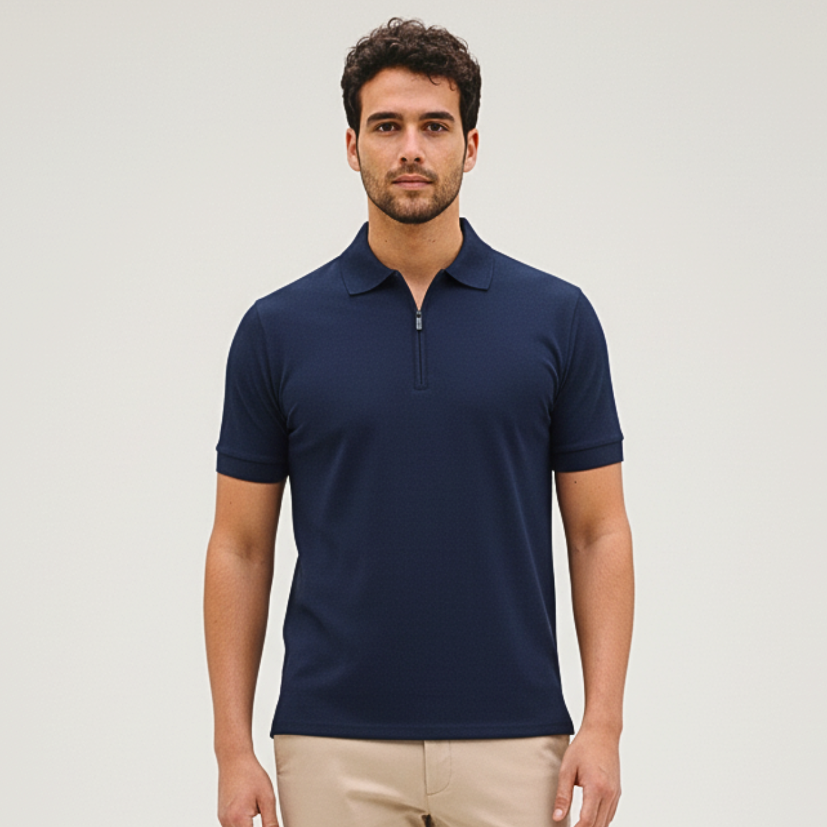 Chomba Algodón Con Cierre