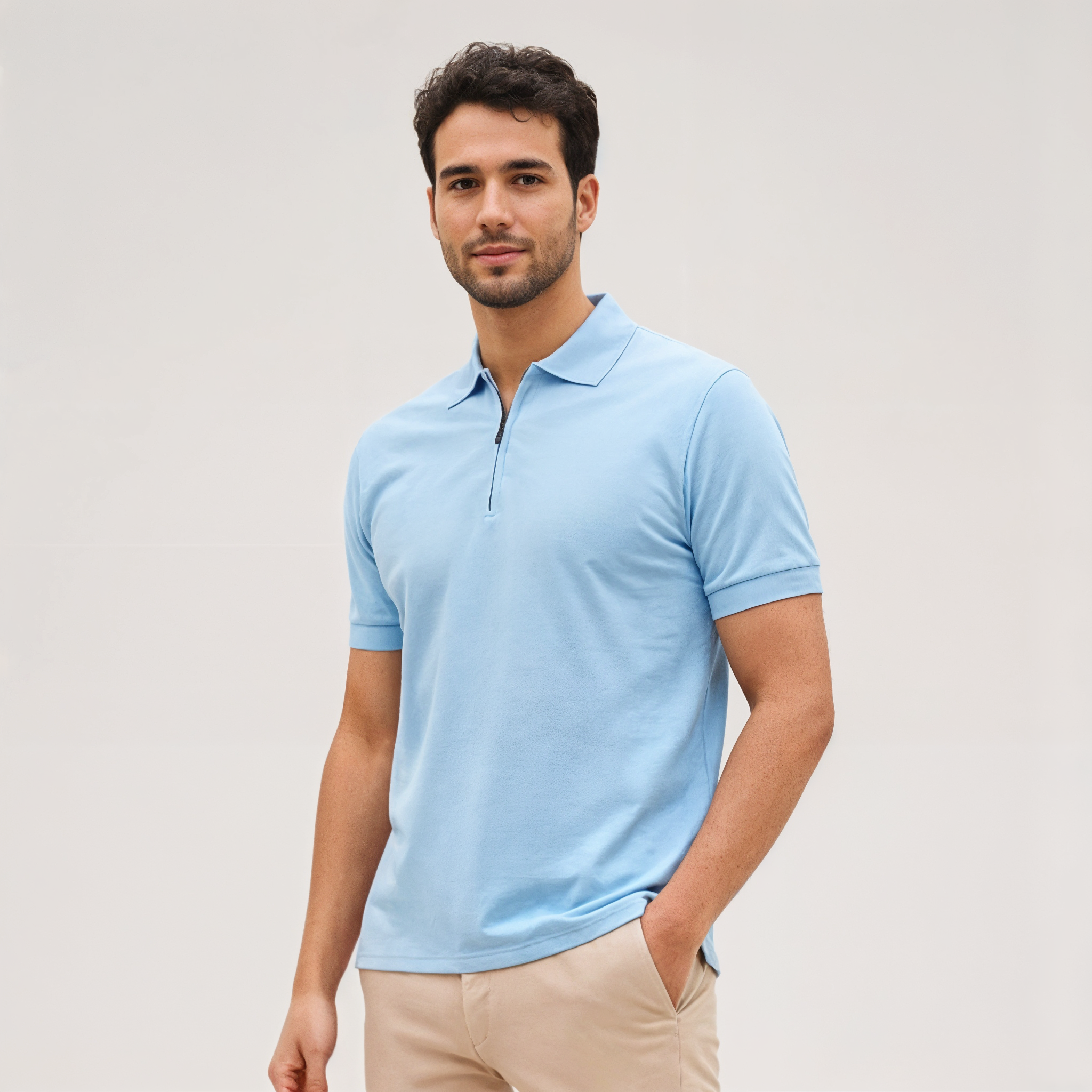 Chomba Algodón Con Cierre