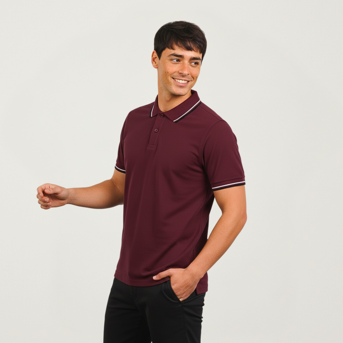 Chomba Piqué Con Vivos