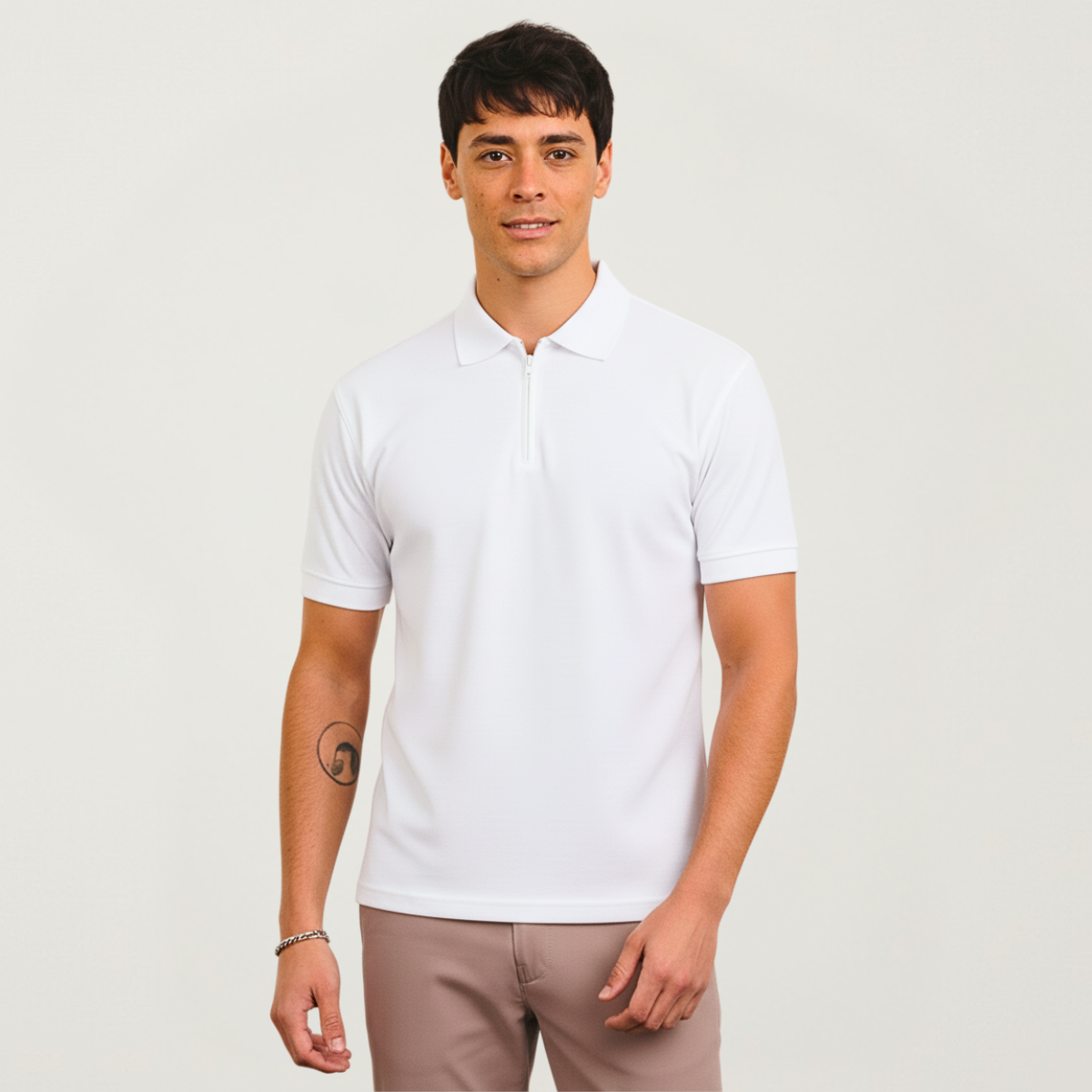 Chomba Piqué Con Cierre