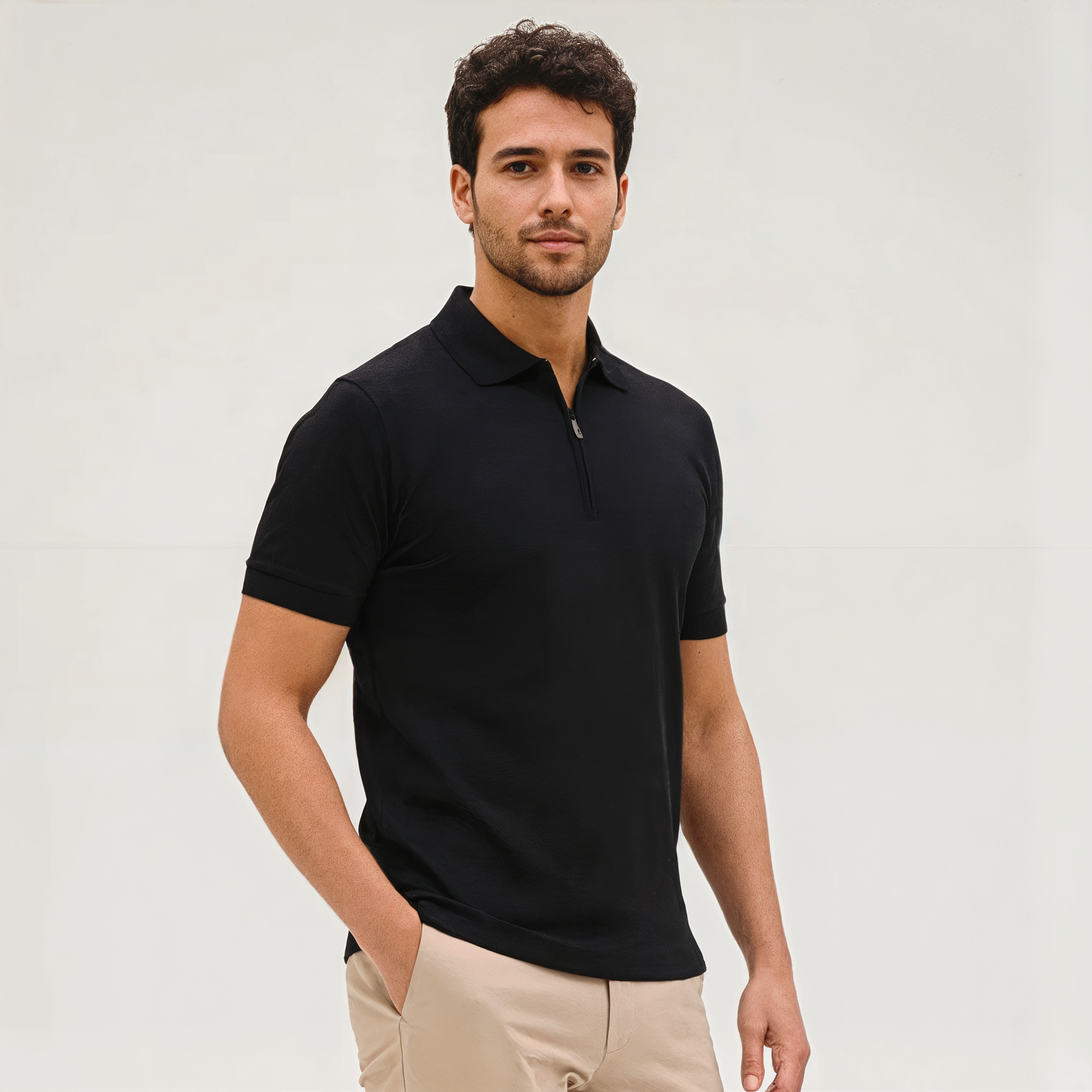 Chomba Algodón Con Cierre