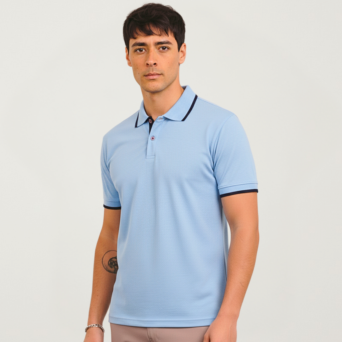 Chomba Piqué Con Vivos