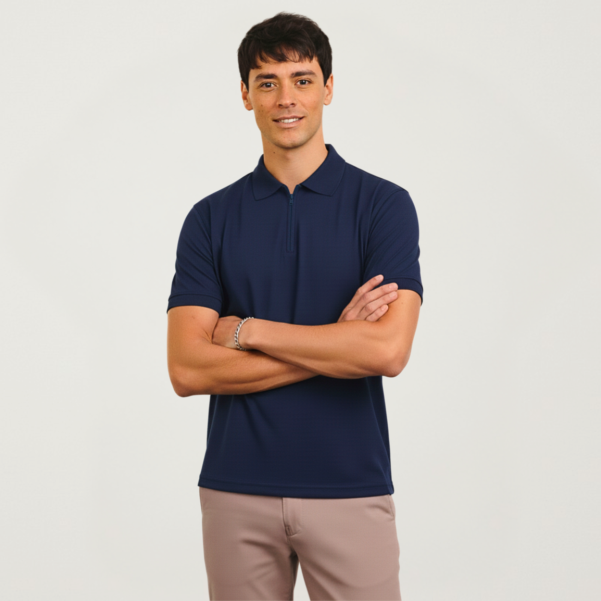 Chomba Piqué Con Cierre