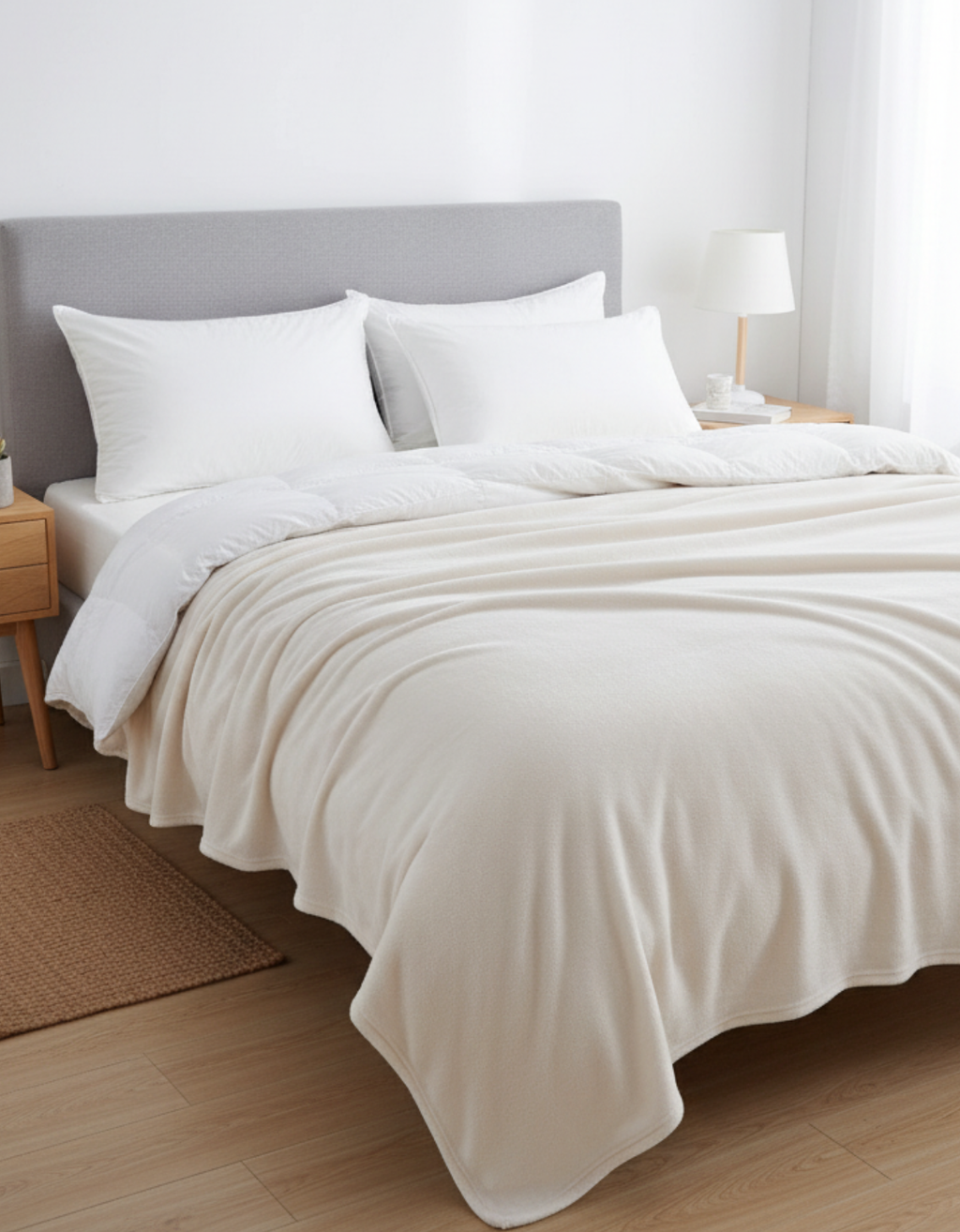 Frazada Flannel LT Natural 2 Plazas