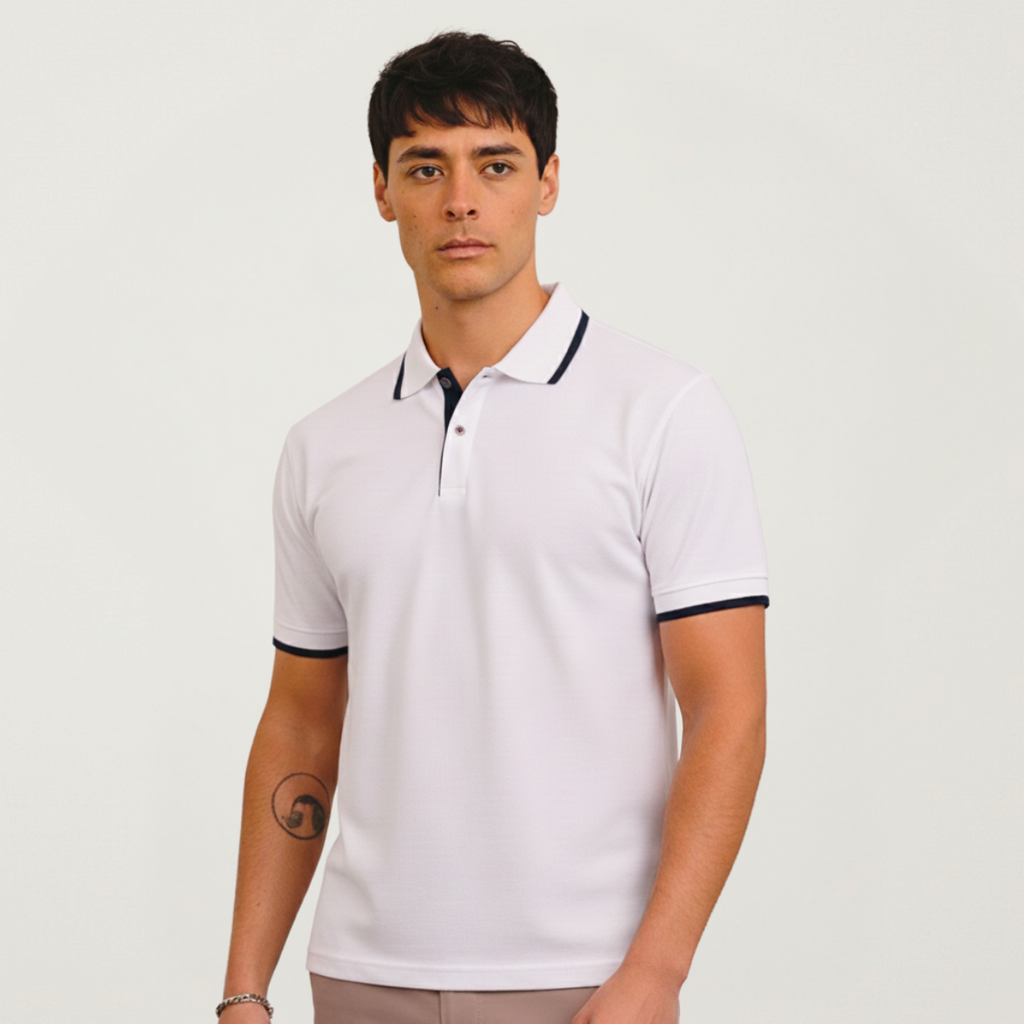 Chomba Piqué Con Vivos