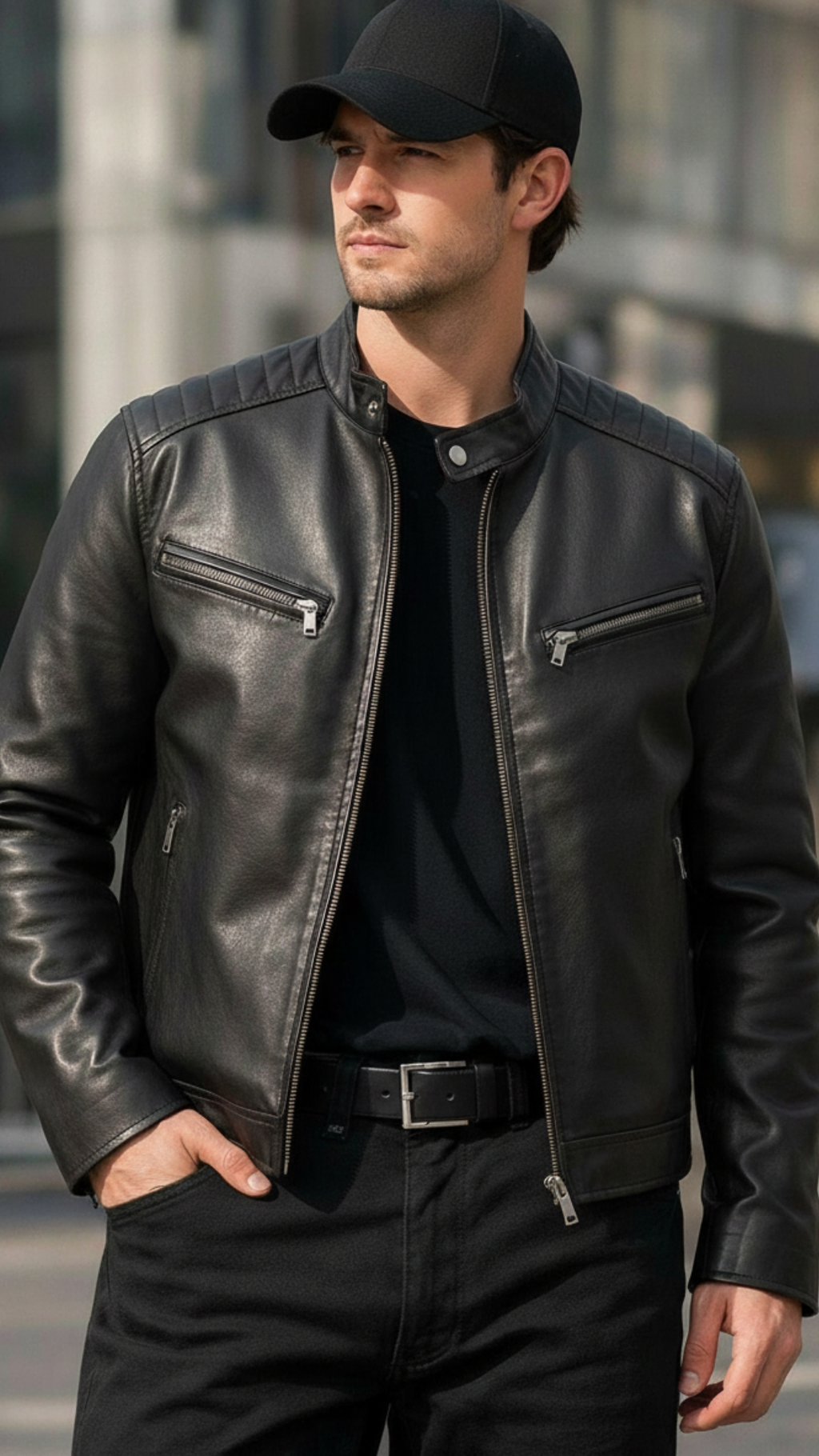 Campera Cuero PU Jones
